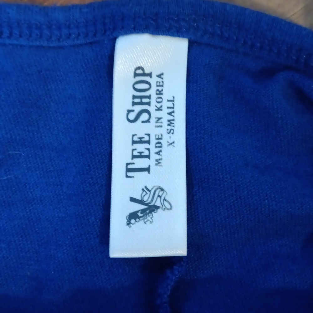 Women's Blue Top Oversized Fit - Picture 2 of 4